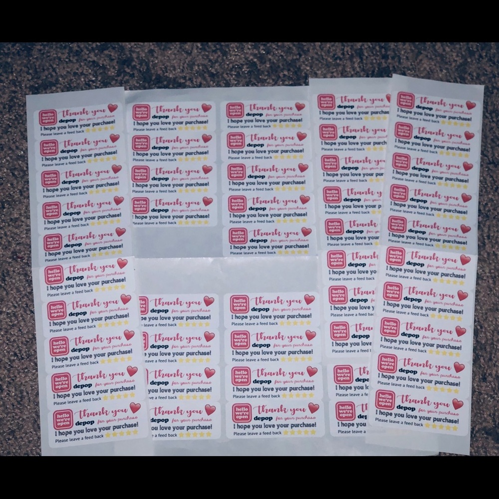 Thank You/Rate Me Labels - Picture 4 of 6